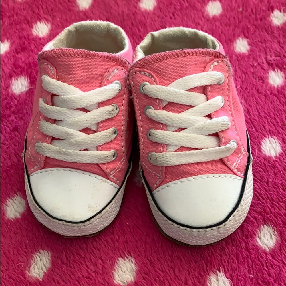 Pink baby converse